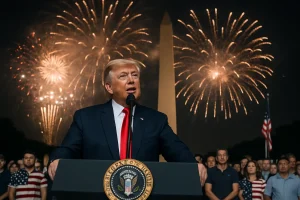 Blaskapellen und eigene Playlist: Trump verspricht zur 250-Jahr-Feier "größtes Feuerwerk der Geschichte"