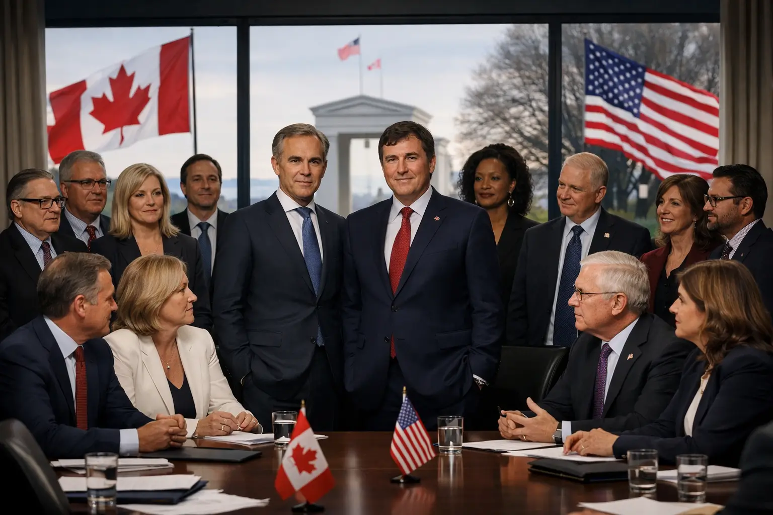 Carney präsentiert neuen Beratungsausschuss für Kanada-USA Handel