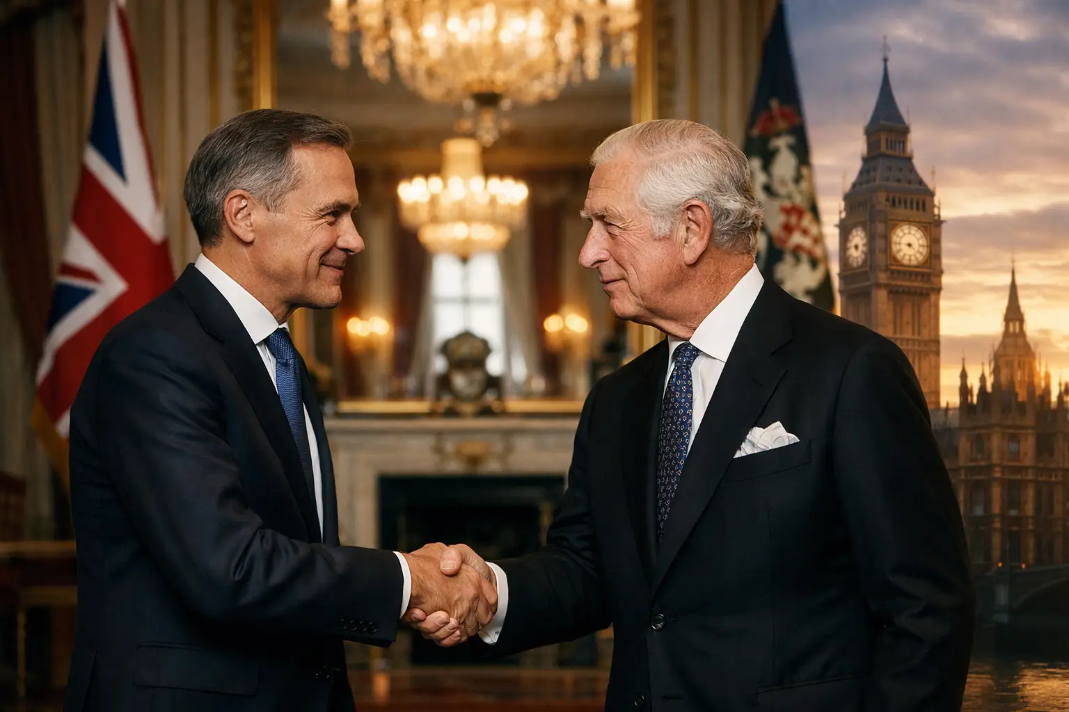 Carney trifft König Charles III. bei Besuch im Vereinigten Königreich