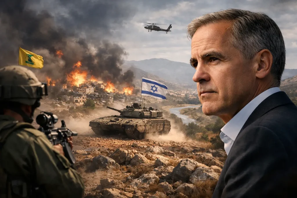 Carney verurteilt Israels illegale Invasion im Libanon und fordert Waffenstillstand