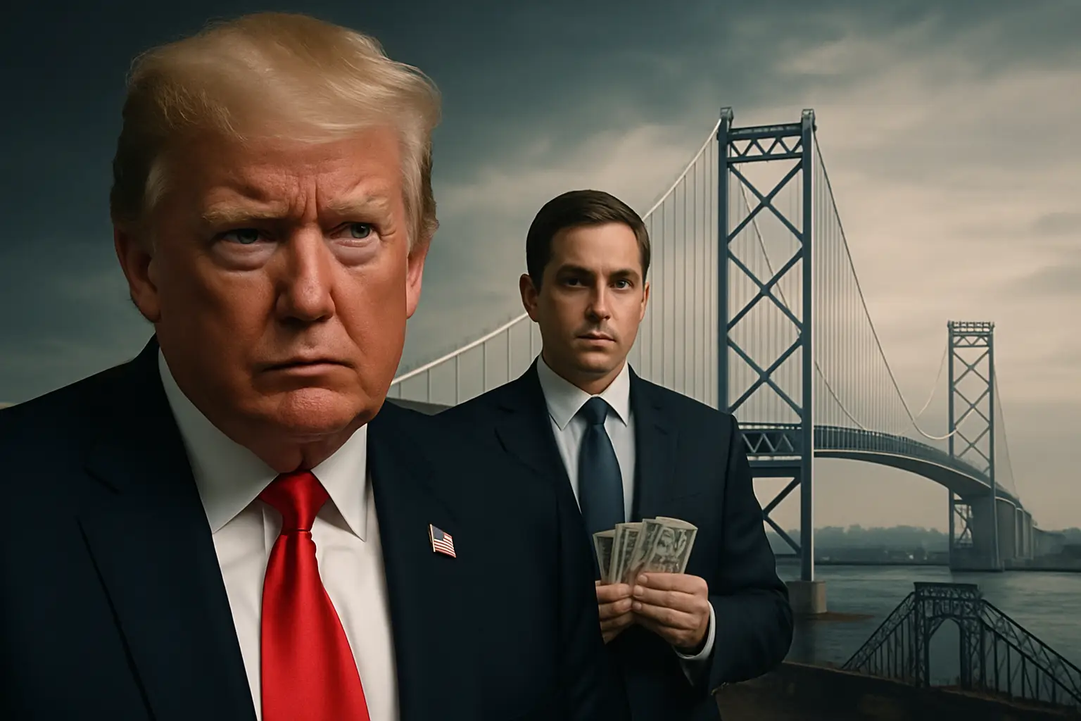 Demokraten untersuchen Einfluss von Trump-Spender auf Gordie Howe-Brücken-Drohung