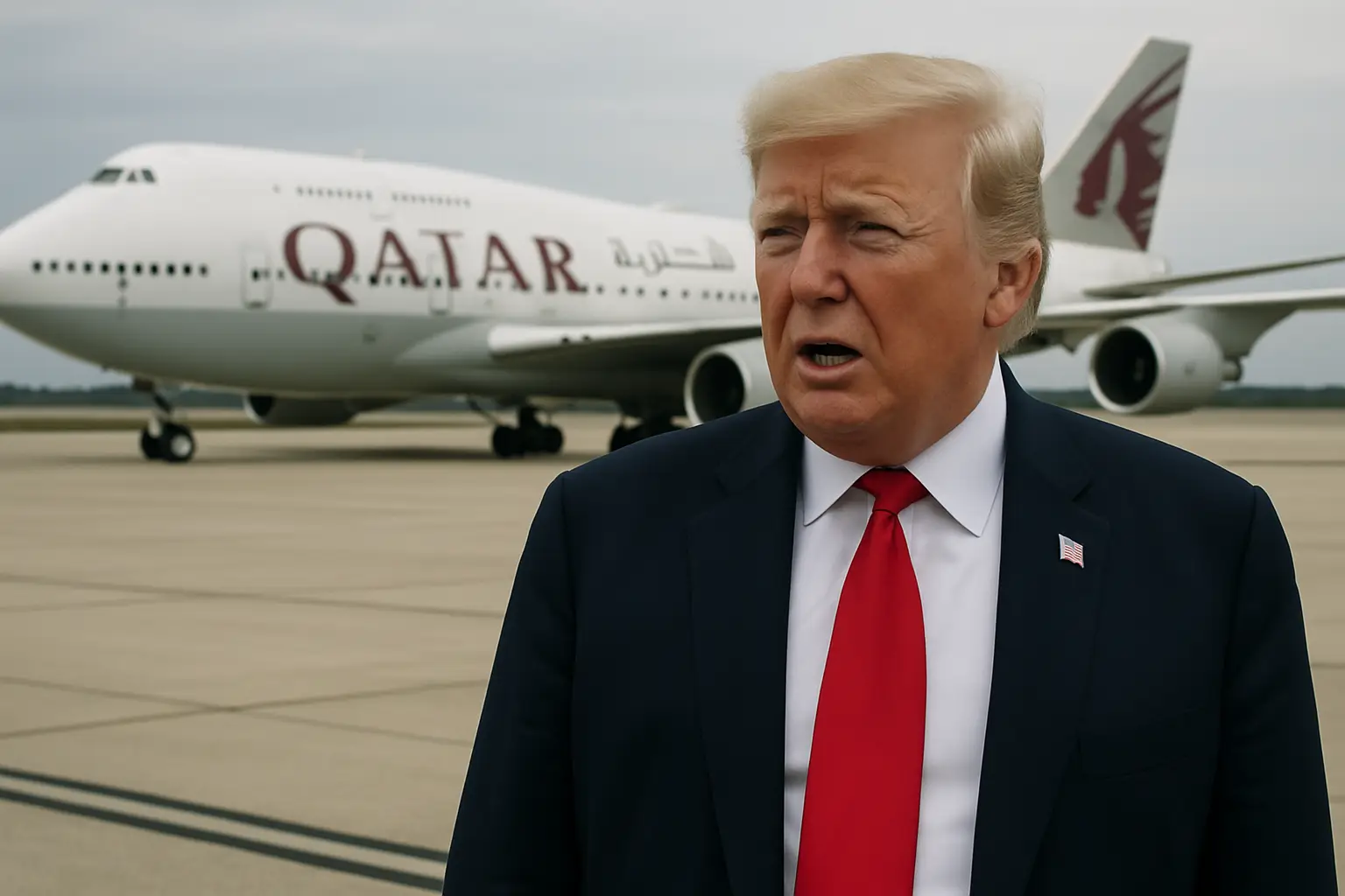 Demokraten wittern Korruption: Trump erwartet baldige Ankunft seines Jumbojet-Geschenks