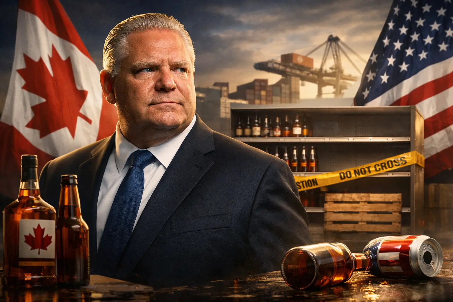 Doug Ford reagiert auf US-Getränkegesetz: ‚Wir geben nicht nach‘