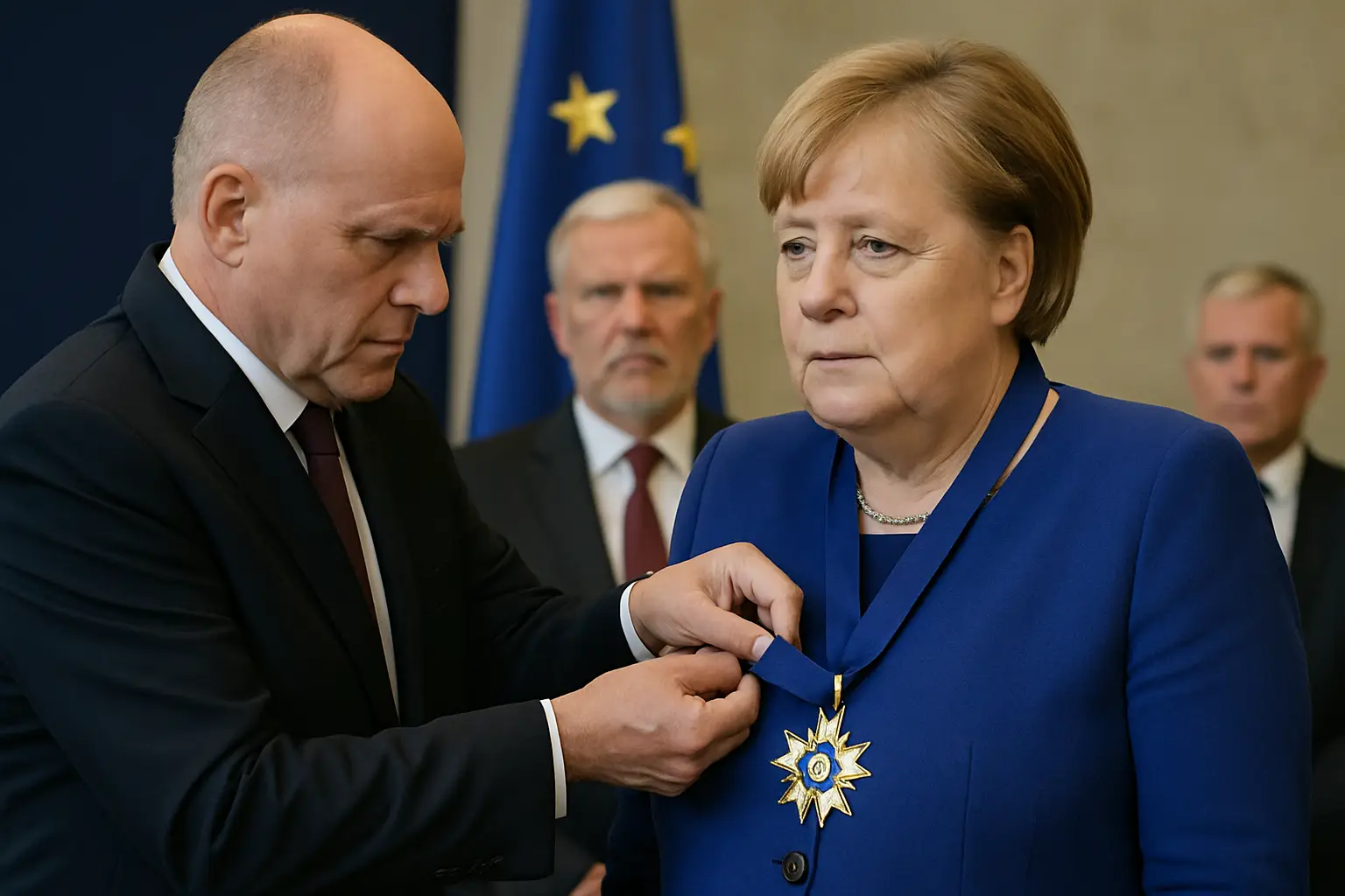 EU-Orden als "falsches Signal": Ex-Generäle zerpflücken Merkels Umgang mit Putin
