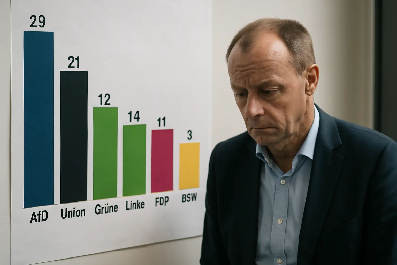 AfD kratzt bundesweit an 30 Prozent – FDP und BSW bleiben unter der Sperrklausel