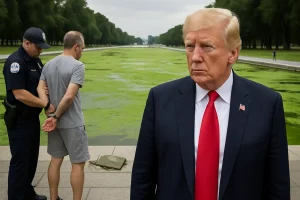 Festnahme nach Schaden: Trump macht Vandalen für grünen Pool verantwortlich