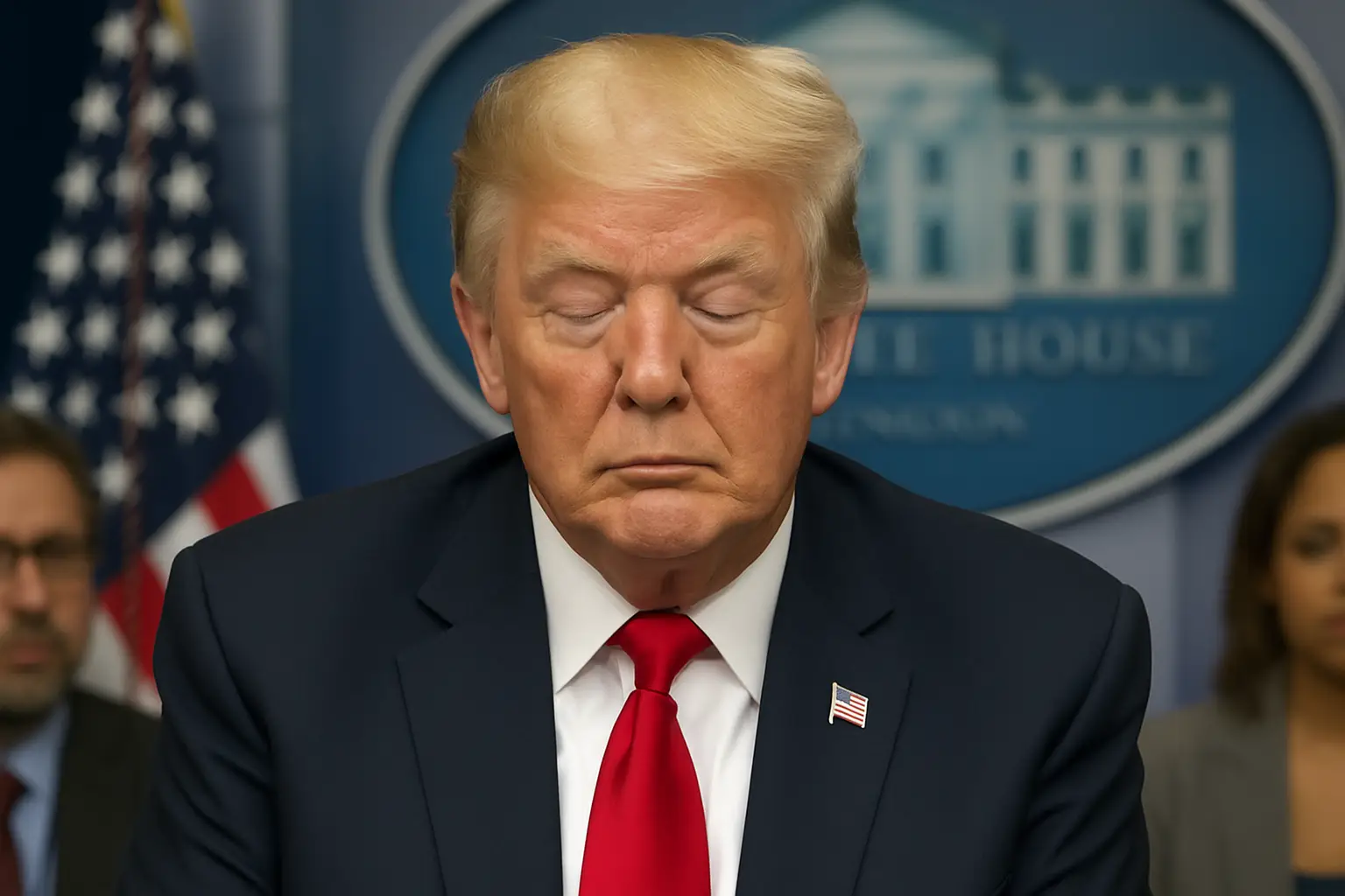 Fit fürs Amt?: Dösender, äh, konzentriert zuhörender Trump wird 80