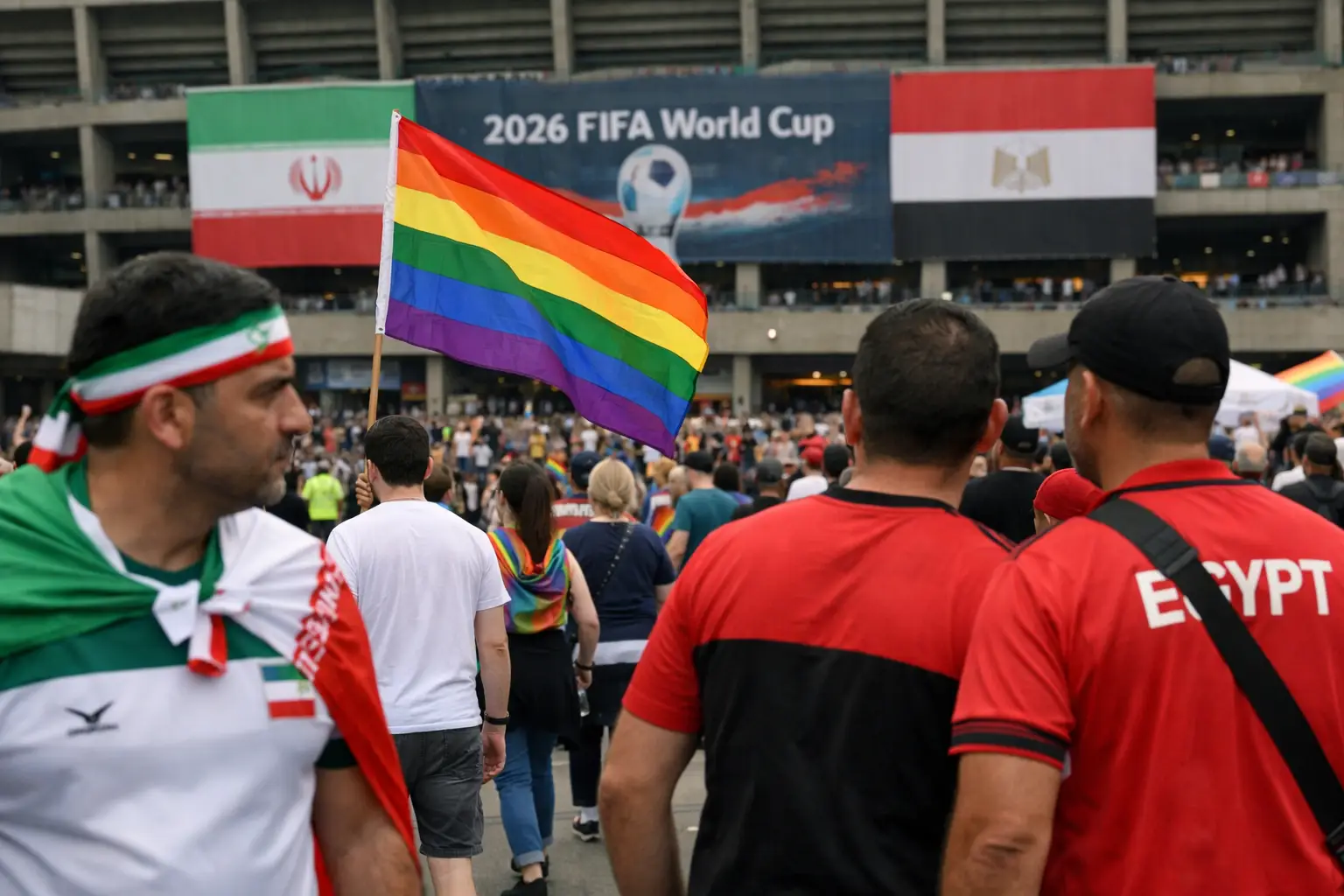 Flaggenkontroverse vor Iran-Ägypten WM-Spiel sorgt für Spannungen