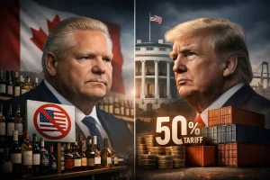 Ford bestätigt LCBO-Moratorium auf US-Alkohol trotz neuer Zollandrohung