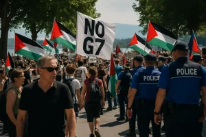 Franzosen verärgern Schweizer: Zehntausende G7-Gegner demonstrieren in Genf gegen Gipfel - Krawalle befürchtet