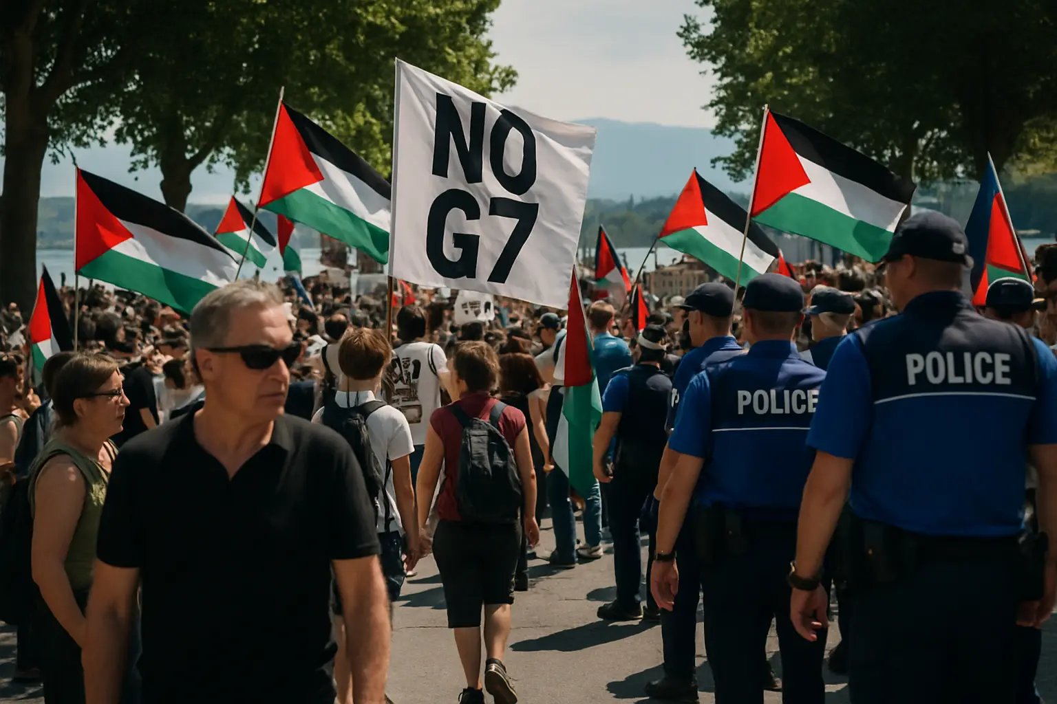 Franzosen verärgern Schweizer: Zehntausende G7-Gegner demonstrieren in Genf gegen Gipfel - Krawalle befürchtet