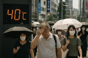 Fünfter 40-Grad-Tag in Folge: Extreme Hitzewelle bricht über Japan herein