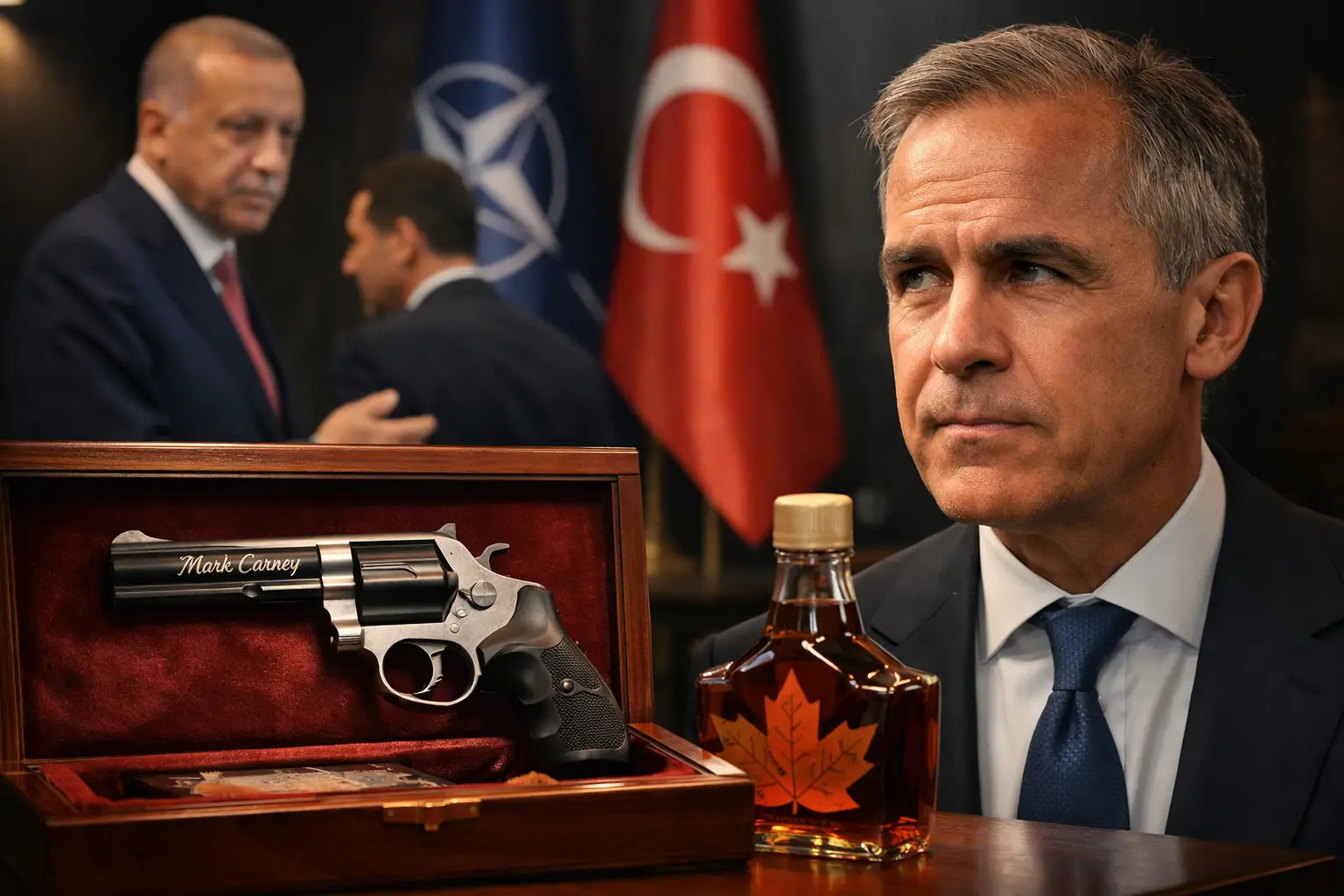 „Ganz anders als erwartet“: Carney bekommt gravierte Pistole von Erdoğan