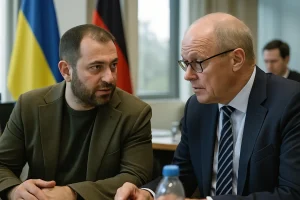 Geht es um entscheidende Frage?: Ukrainischer Chefunterhändler in Berlin