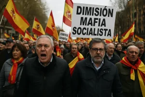 Großdemo in Madrid: Zehntausende fordern Sánchez zum Rücktritt auf