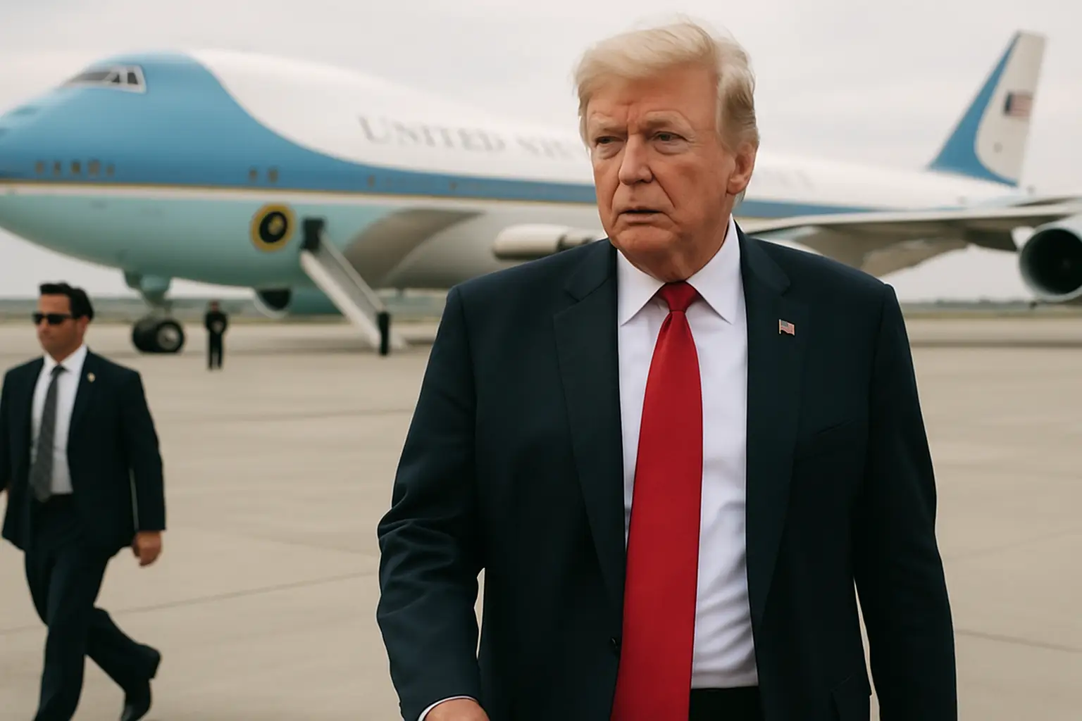 Grund für Flugzeugtausch: Mullahs planten wohl Raketenangriff auf Trump-Flieger