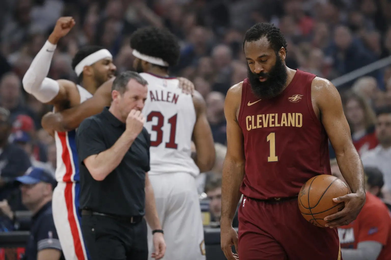 James Harden enttäuscht bei Cavaliers' Niederlage in Spiel 2 gegen Pistons