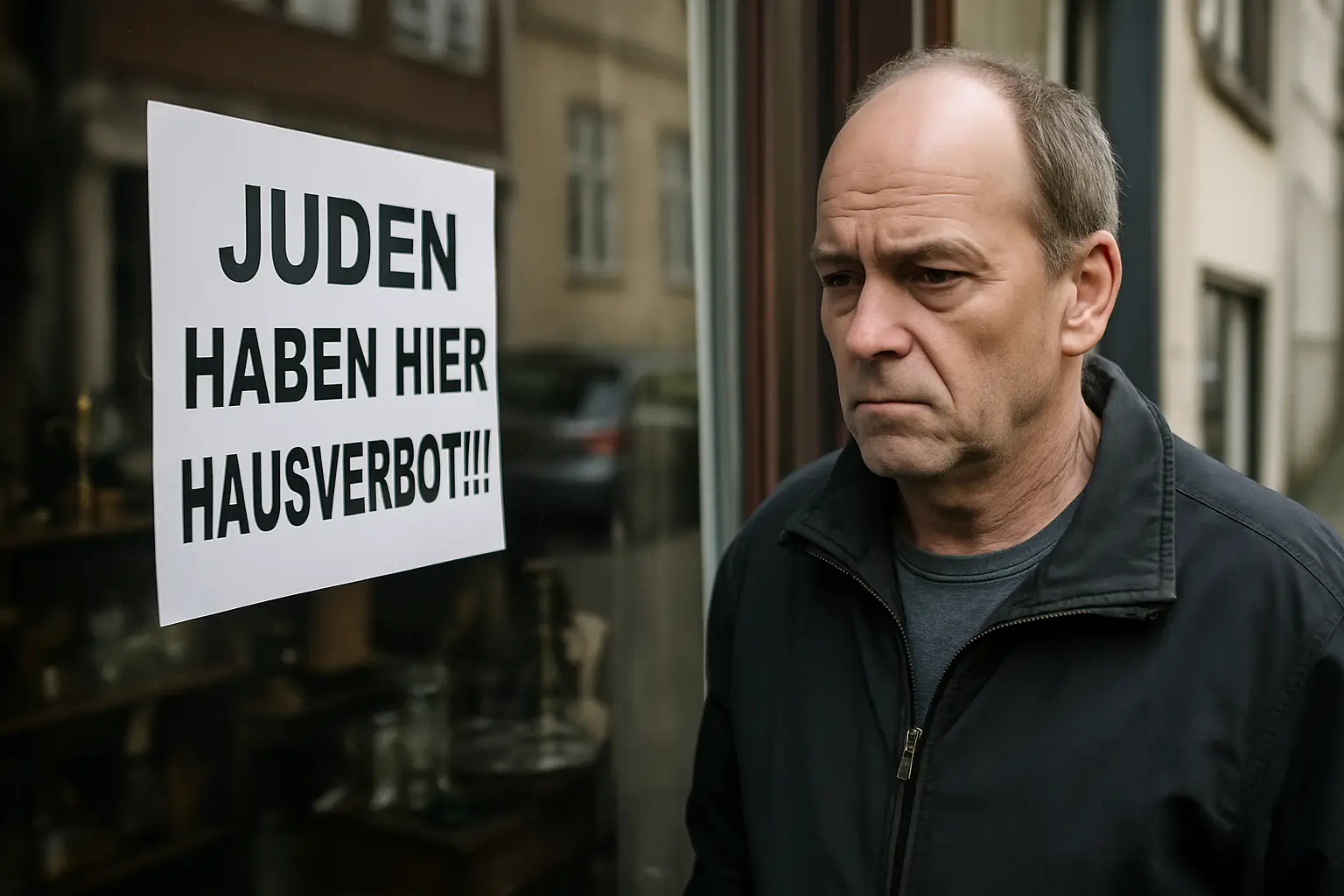 "Juden haben hier Hausverbot!!!": Flensburger Ladeninhaber erhält für antisemitischen Aushang Bewährungsstrafe