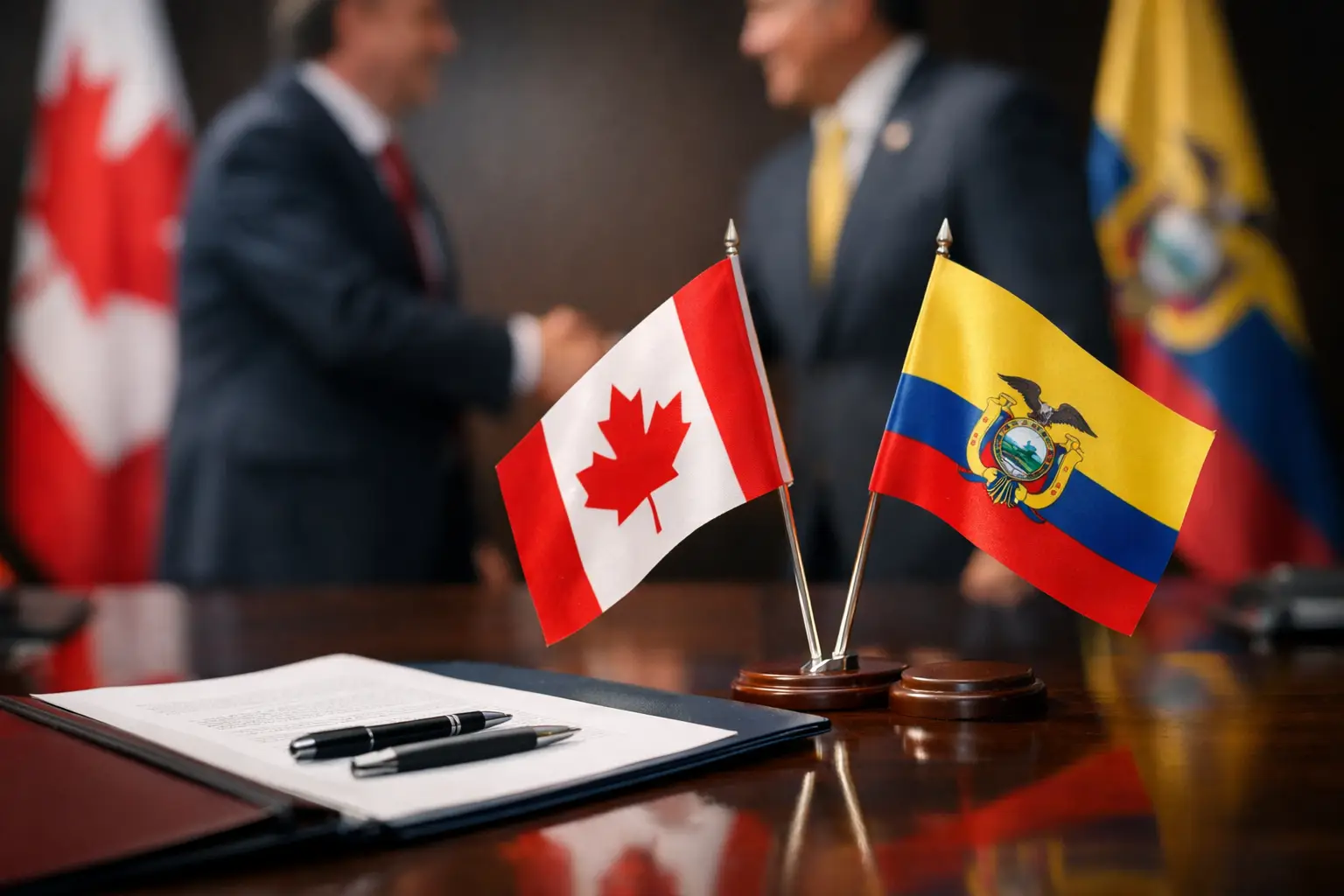 Kanada und Ecuador unterzeichnen Freihandelsabkommen in Ottawa