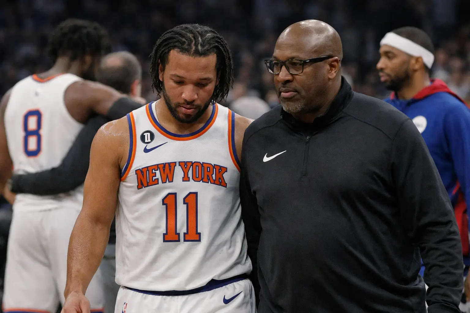 Knicks' Mike Brown & Jalen Brunson äußern sich zu OG Anunobys Verletzung