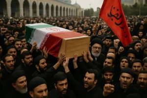 Massenandrang in Teheran: Tausende strömen zur Trauerfeier für Ajatollah Chamenei