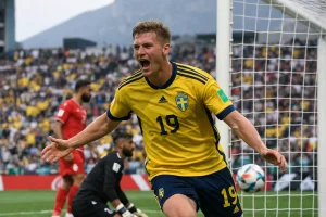 Mattias Svanberg schreibt WM-Geschichte gegen Tunesien