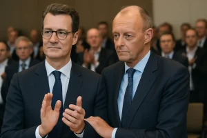 Merz dankt Landesregierung: Wüst warnt vor "Quatsch" um Kanzlertausch