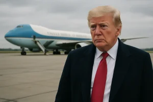 Nach Berichten zum Präsidentenflugzeug - Trump zerrt Journalisten vor Gericht