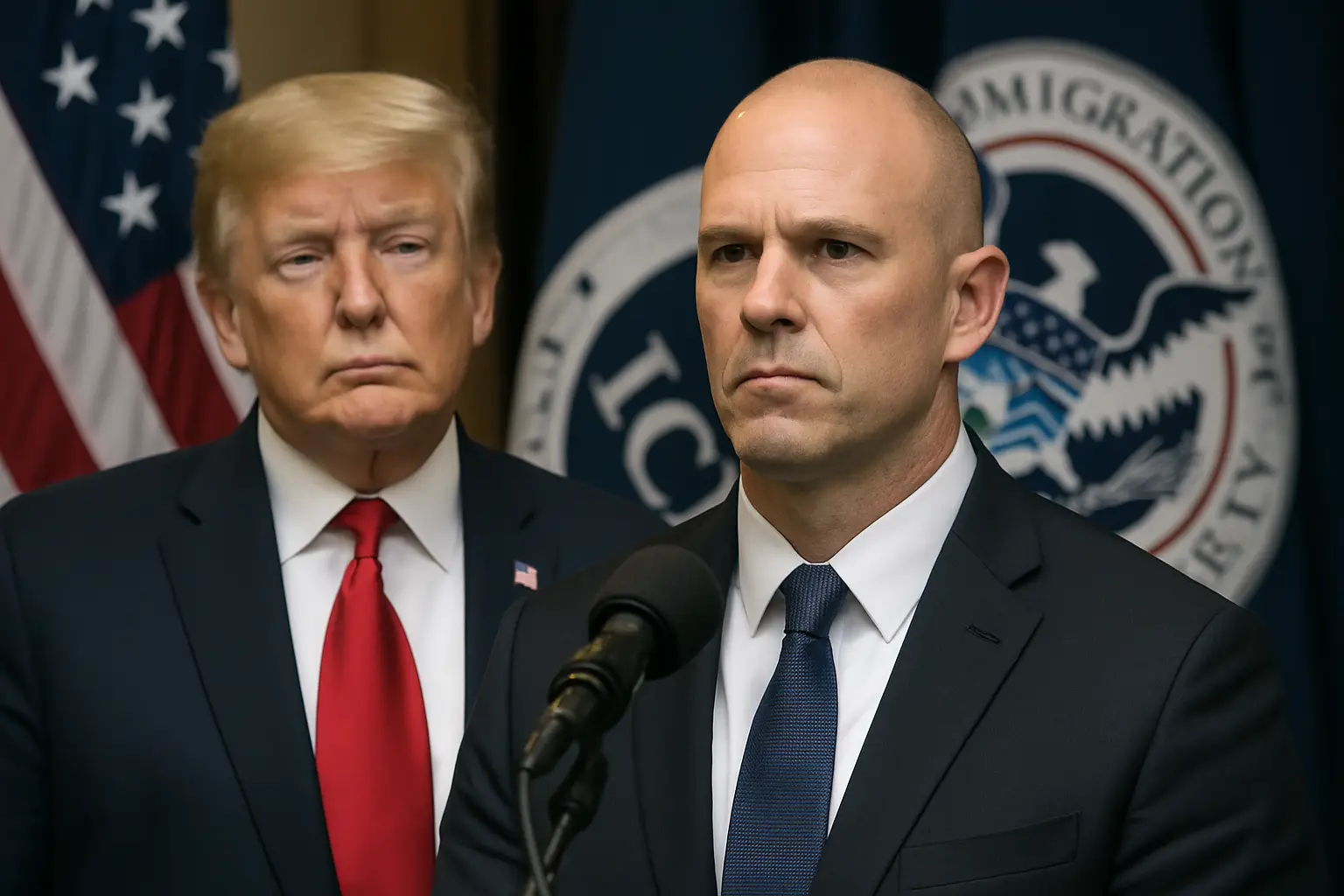 Nach Rücktritt des Vorgängers: Trump will früheren Polizisten zum ICE-Chef machen