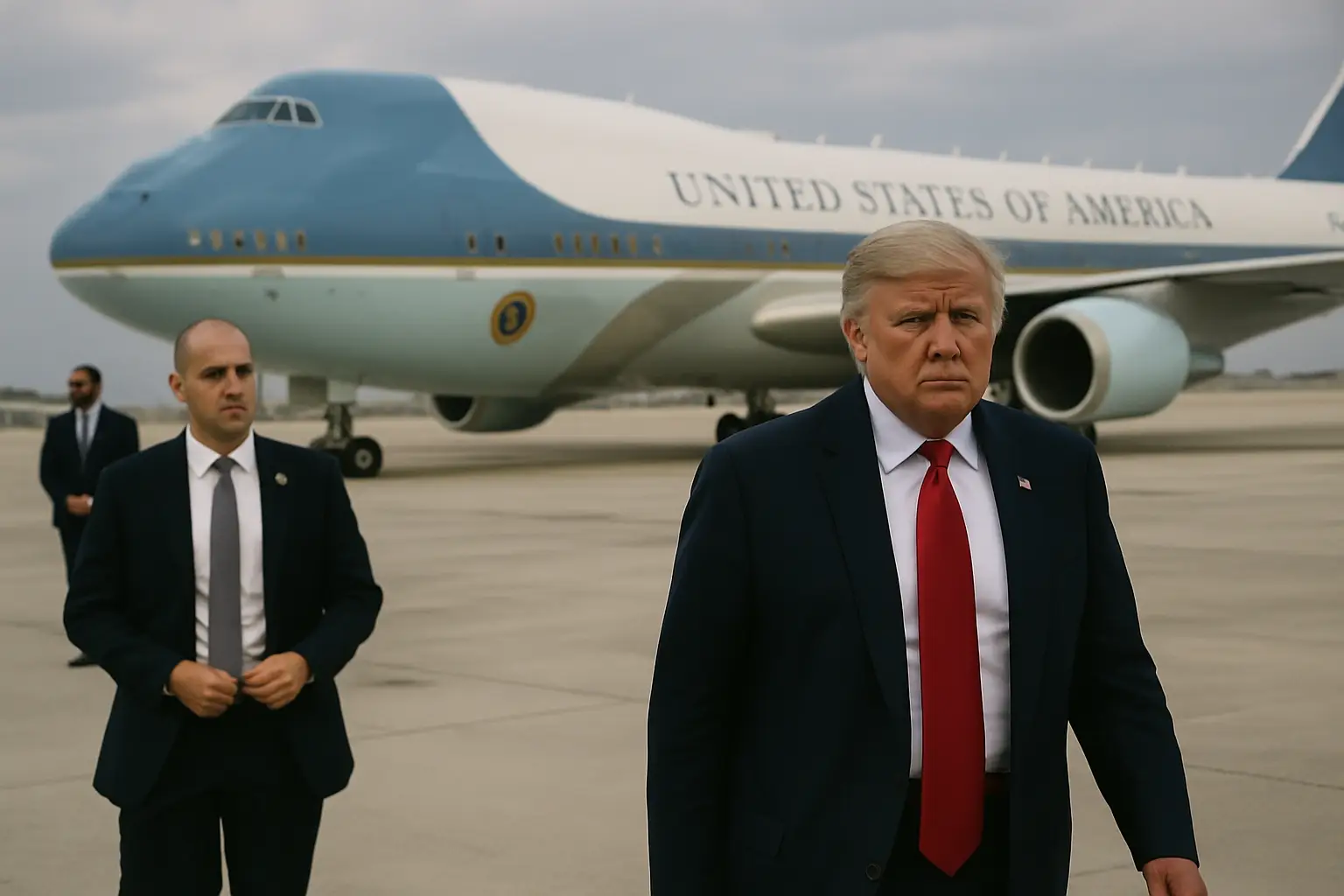 Nato-Abflug nicht im Luxus-Jet: Trumps Flugzeugtausch nährt Spekulation über Sicherheitsbedenken