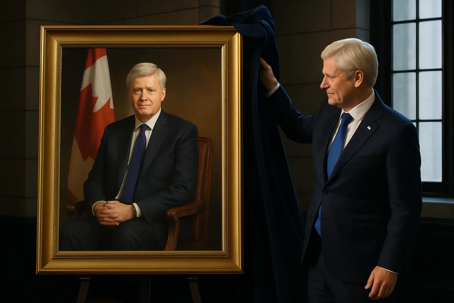 Offizielles Porträt von Stephen Harper in Ottawa enthüllt – National