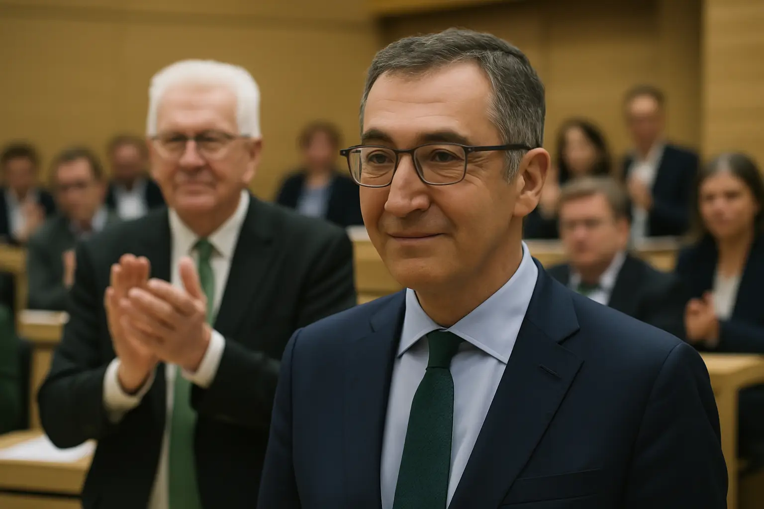 Özdemir startet neue grüne Ära: Der schwarz-grüne Anatolen-Schwabe ist am Ziel