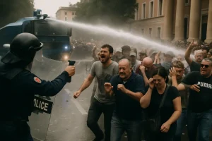 Protest gegen Kushner-Projekt: "Flamingo-Revolution" in Albanien schlägt in Gewalt um