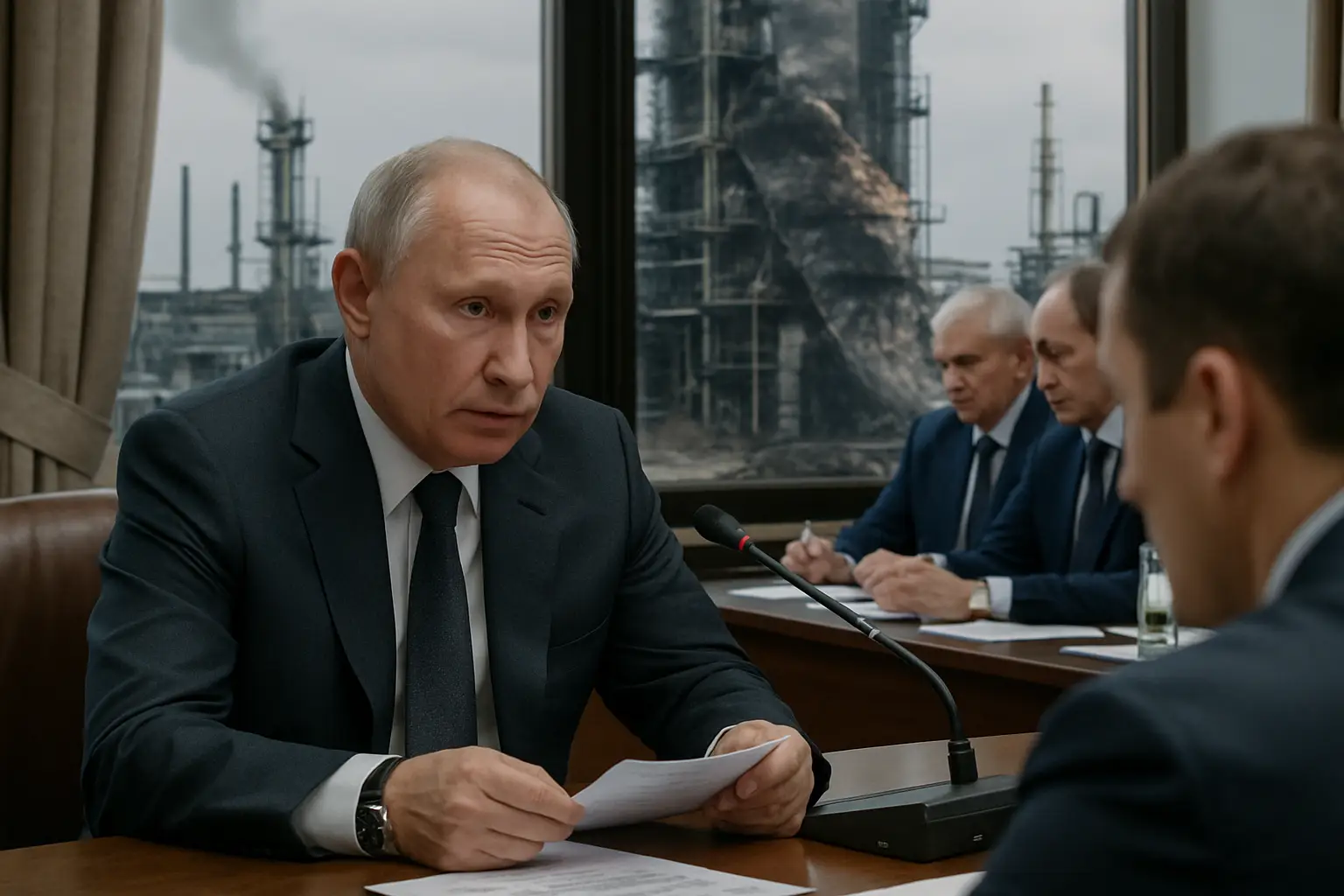 Reserven werden angezapft: Putin gesteht Benzin- und Dieselmangel auf Krisensitzung ein