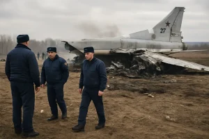 Rettung per Schleudersitz: Russischer Bomber stürzt bei Routineflug über Sibirien ab