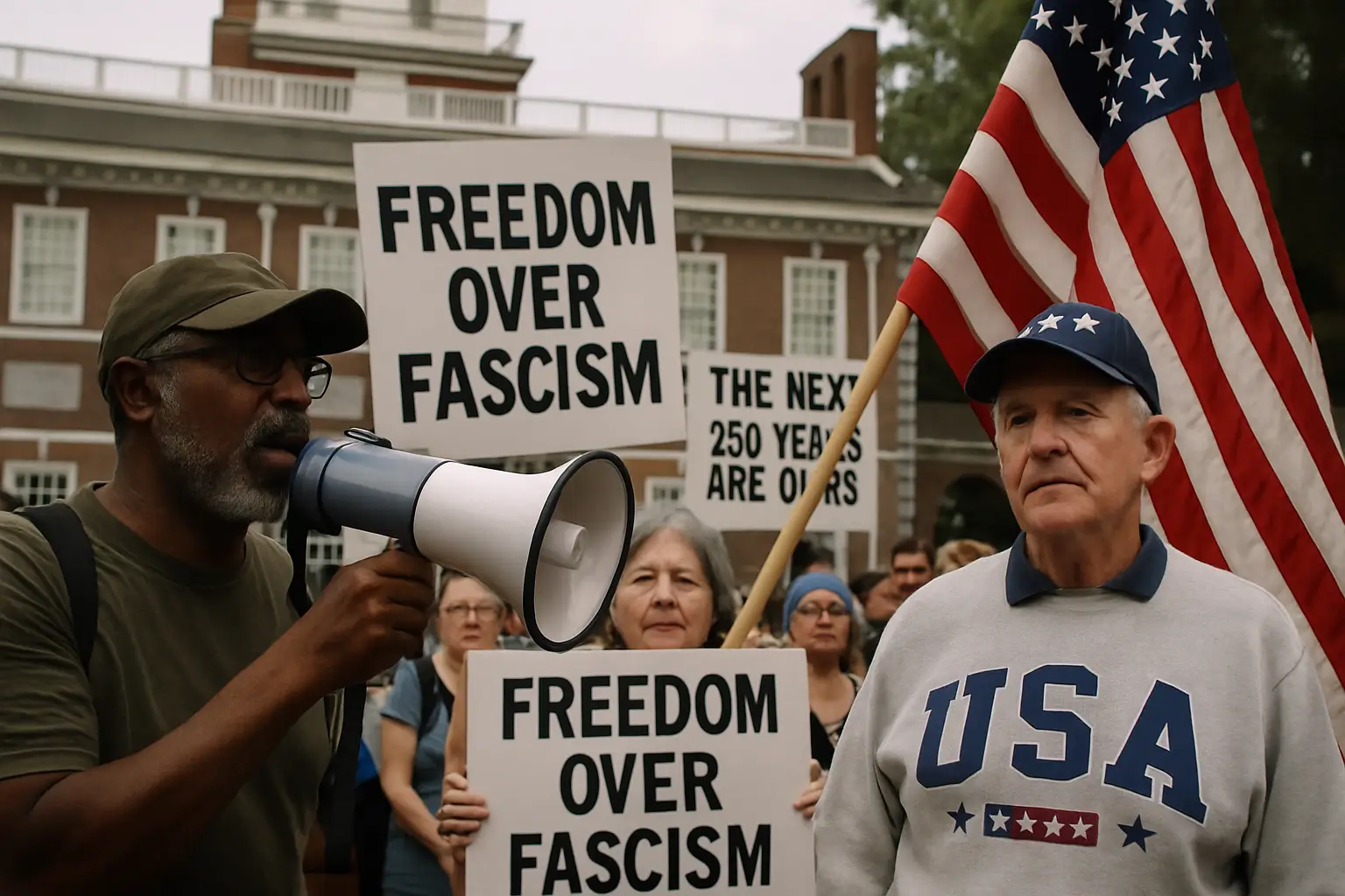 "Revolution" oder "Begräbnis"?: 250 Jahre USA: Was bedeutet Freiheit in Trumps Amerika?