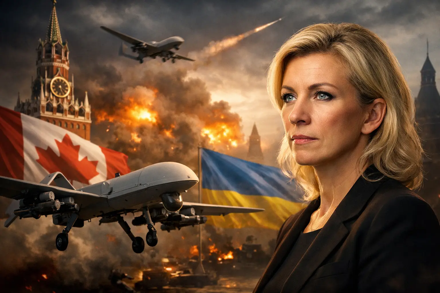 Russland nennt Kanada ‚Kriegshetzer‘ wegen Ukraine-Drohnen-Deal – Droht Gegenreaktion