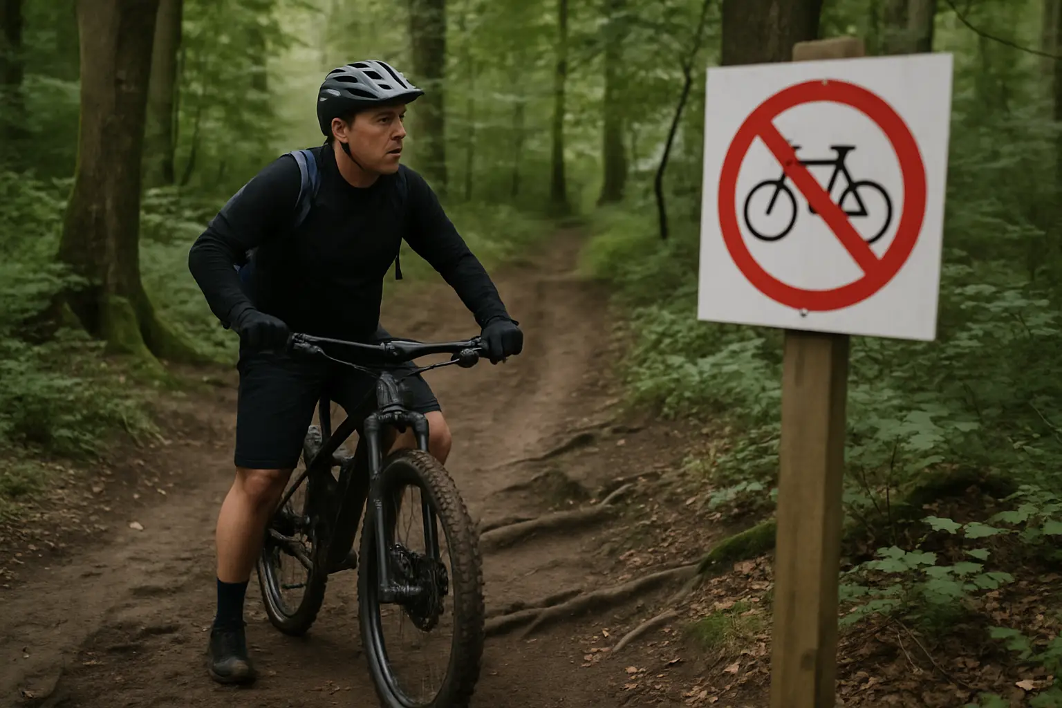 Schäden durch "Chaoten": NRW will Radeln im Wald stark einschränken