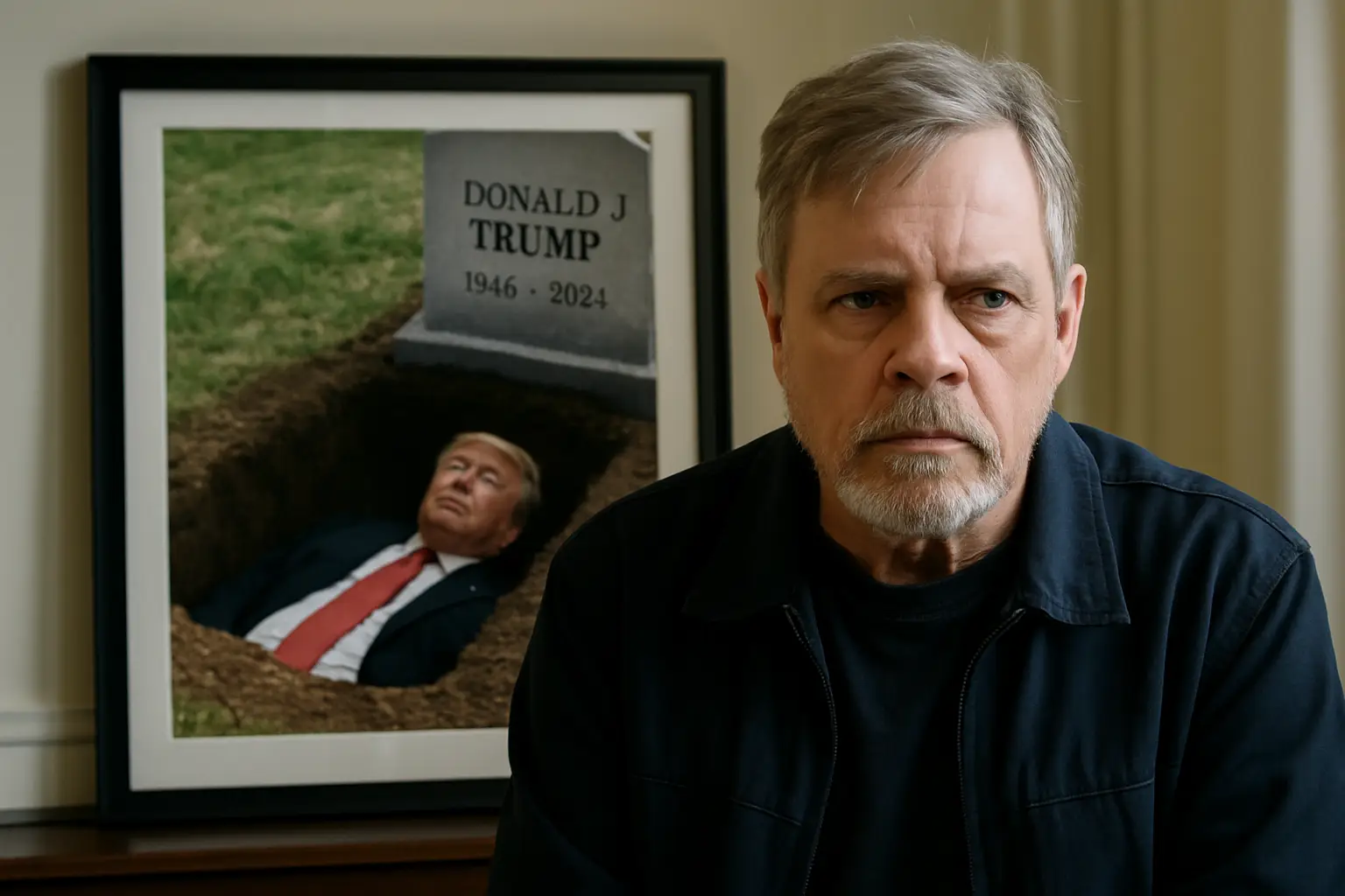 Schauspieler rudert zurück: "Star Wars"-Star sorgt mit Grab-Bild von Trump für Eklat