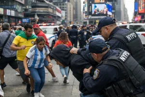Schießerei am Times Square: Panik unter WM-Fans in New York