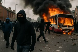 Schockierende Tat in Nordirland: Rassistische Krawalle eskalieren in Belfast nach Messerangriff