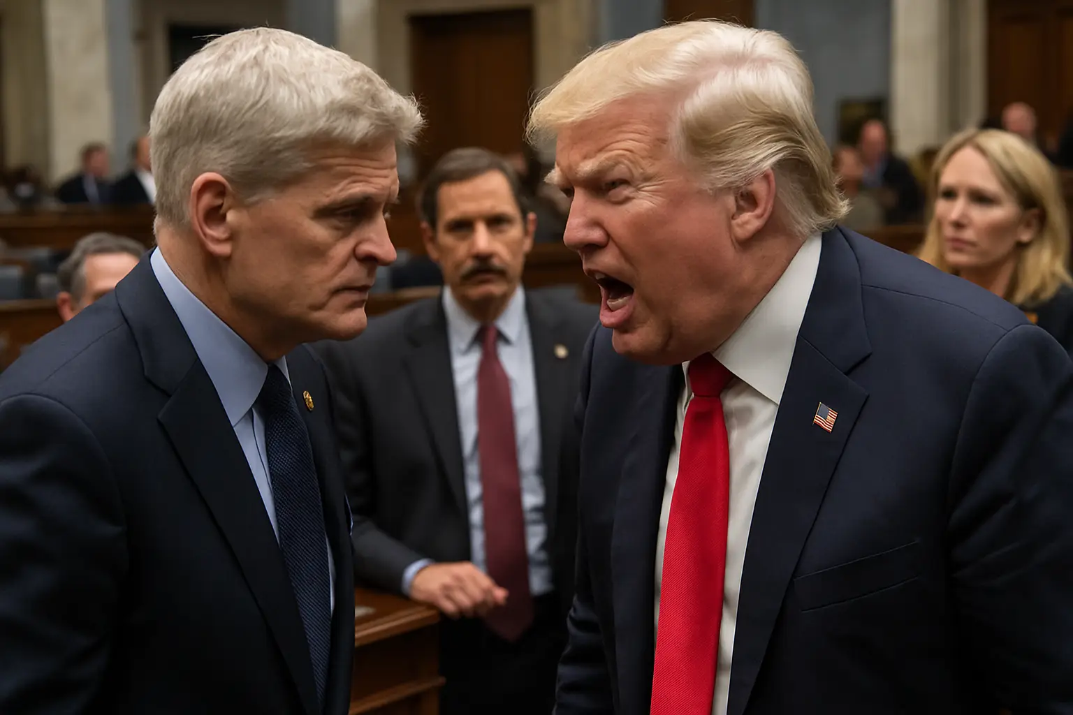 Schreiduell wegen Iran-Kriegs: Trump brüllt Senator Cassidy im Kongress nieder