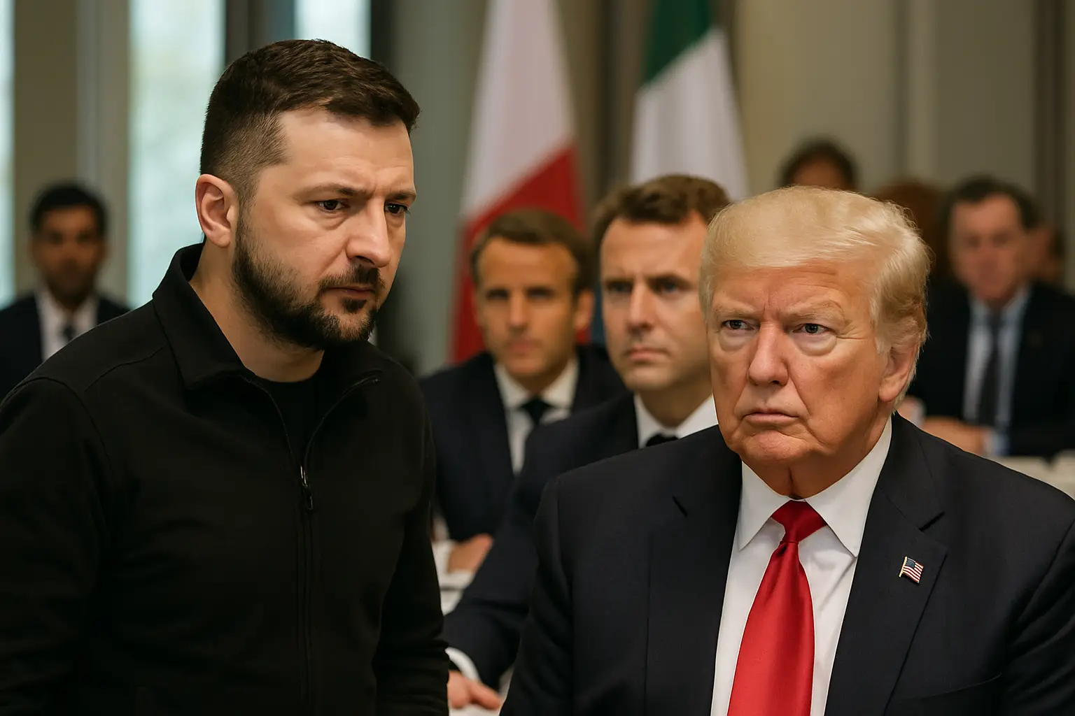 Selenskyj und Trump in Évian: G7 wollen Ukraine-Verhandlungen wieder in Gang bringen