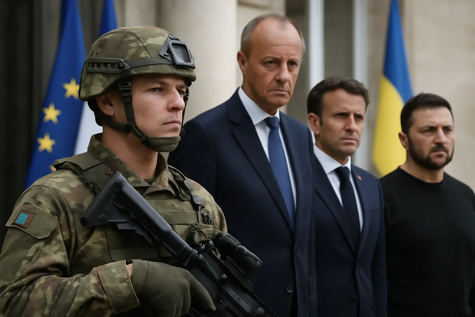 Macron kündigt Manöver der Ukraine-Friedenstruppe als Signal an Russland an