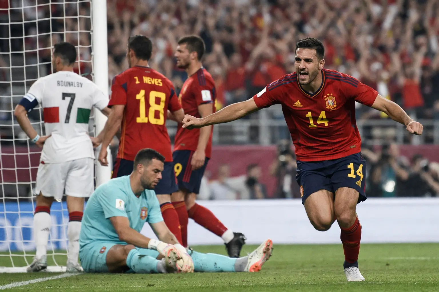Spanien vs. Portugal Ergebnis: Merino sichert La Roja WM-Viertelfinale