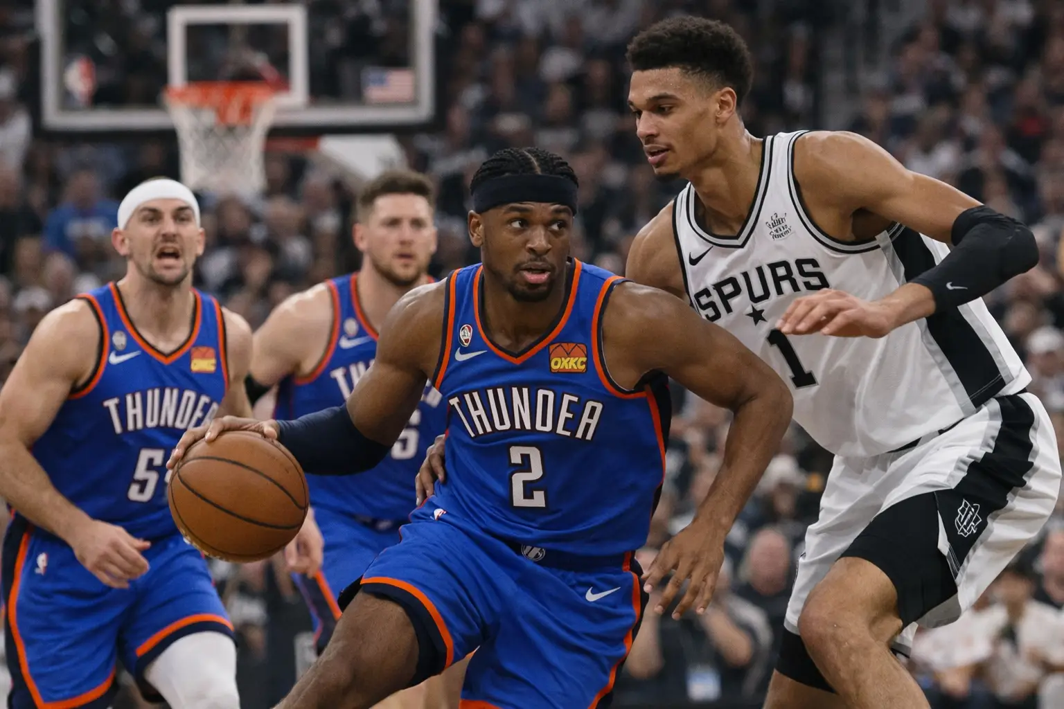 Thunder glänzt mit Tiefe im entscheidenden Game 2 gegen Spurs