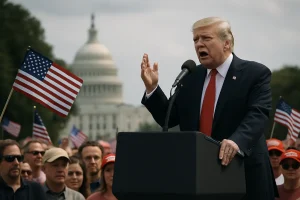 Trotz mieser Umfragewerte: Trump feiert sich zum US-Jubiläum selbst