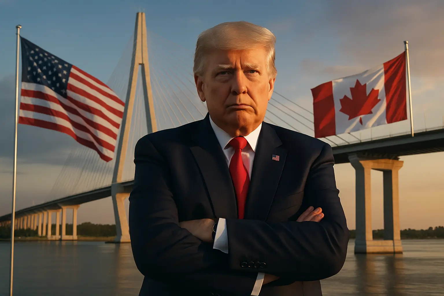 Trump droht Eröffnung der Gordie Howe International Bridge zu blockieren