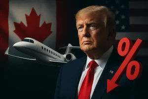 Trump droht Kanada mit 50 % Zoll auf Flugzeugverkäufe in die USA