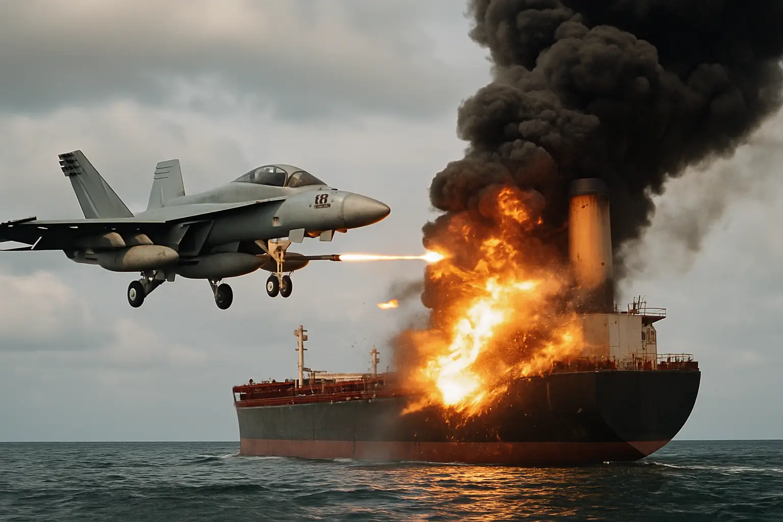 Trump will "keine Frist setzen": US-Kampfjet setzt Tanker vor iranischem Hafen mit Schüssen außer Gefecht